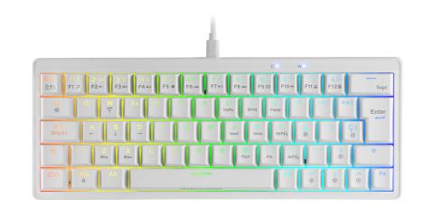 Mars Gaming MKMINIPRO tastiera USB Spagnolo Bianco