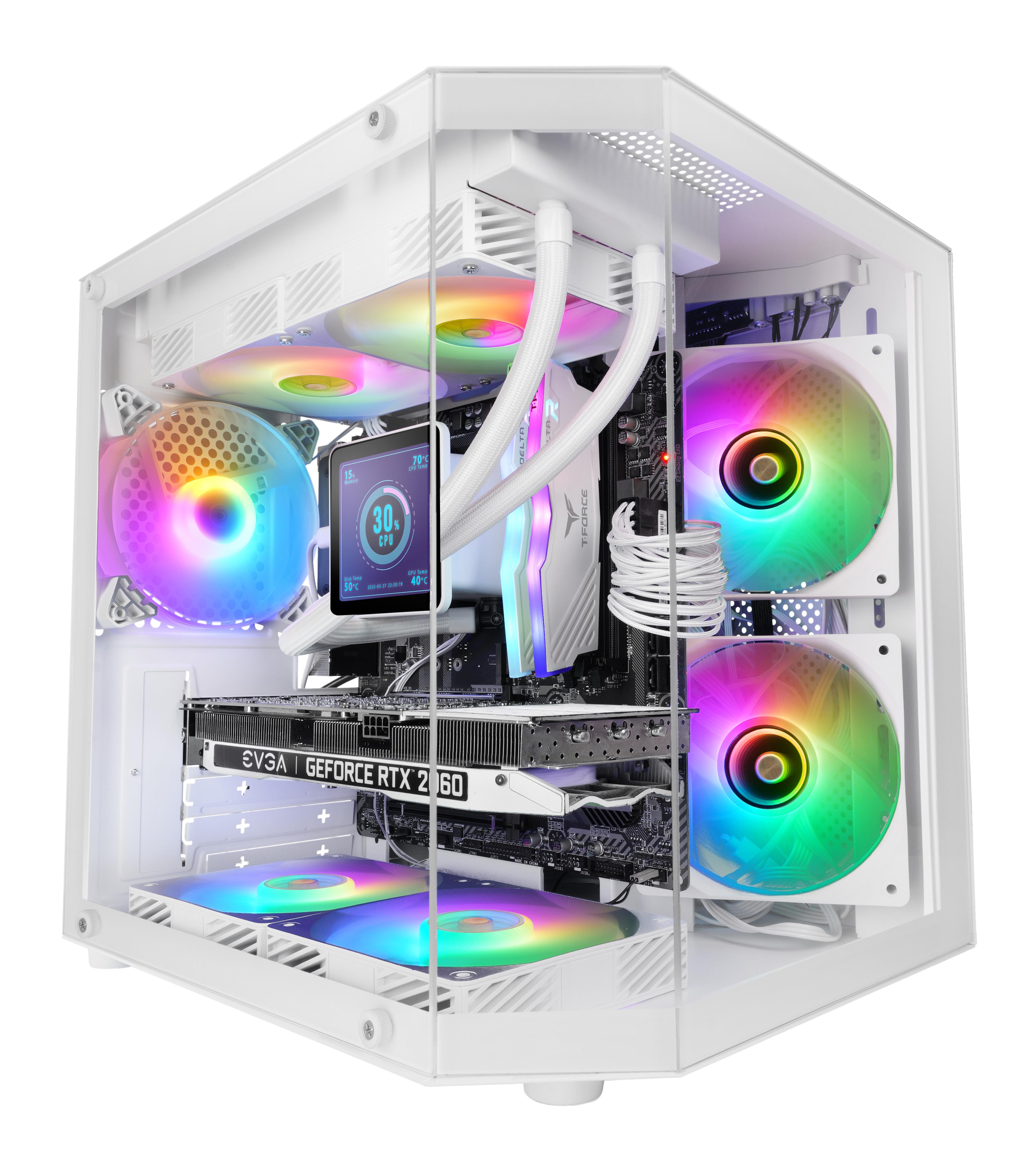 Mars Gaming MC-3TLITEW Mini Tower Bianco