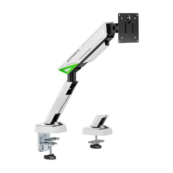 Aisens Supporto Tavolo Gaming Contrappeso Girevole e Inclinabile per Monitor-TV 16kg - 3 Perni - 1 Braccio - 17"-49" - Colore B