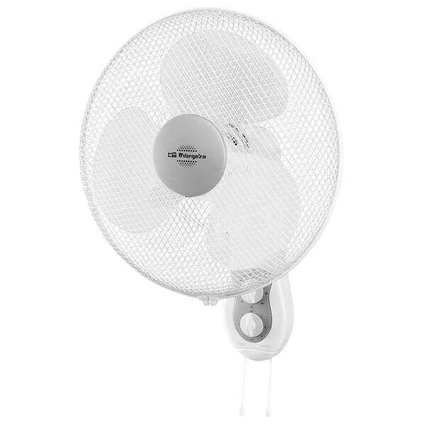 Orbegozo WF 0139 Ventilatore da Parete Efficiente e Sicuro - Pale da 40 cm - 3 Velocità - Testa Multi-Regolabile - Griglia di
