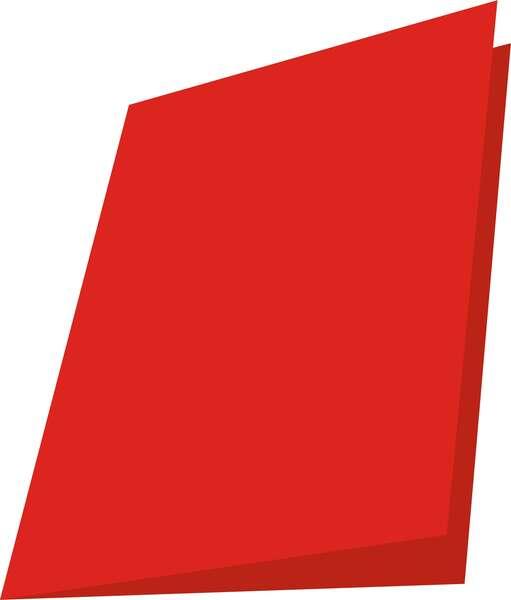 Mariola Confezione da 50 Sottocartelle in Cartoncino 180gr - Formato Folio - Fessura per Chiusura - Colore Rosso