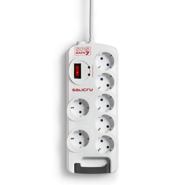 Salicru 680BA000006 protezione da sovraccarico Bianco 7 presa(e) AC 250 V 18 m