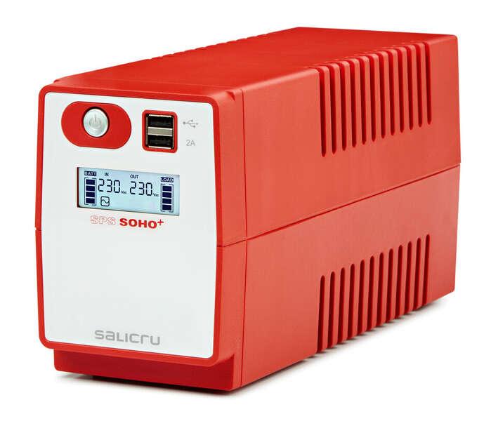Gruppo di Continuit Salicru SPS 500 SOHO - UPS/UPS - 500 VA - Line-interactive - Doppio Caricatore USB - Colore Rosso