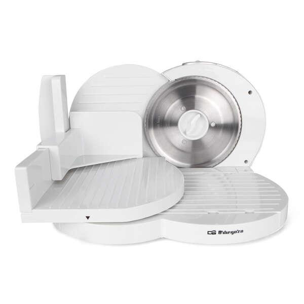 Affettatrice Orbegozo MS 4200 Bianca - Potente ed Efficiente - con Lama in Acciaio Inox e Regolazione Spessore di Taglio Ideale