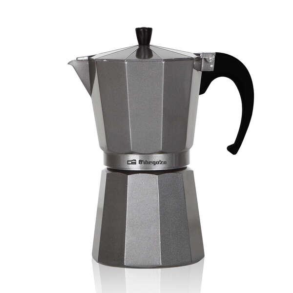 Caffettiera Orbegozo KFS 620 in alluminio argento - Capacit per sei tazze - Manico ergonomico - Valvola di sicurezza - Ideale