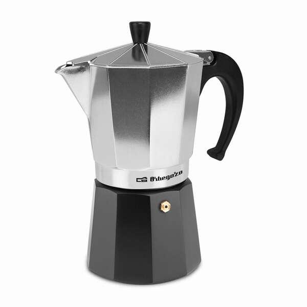 Caffettiera in alluminio Orbegozo KFM 930 Aromi in famiglia - Capacit 9 tazze - Utilizzabile su fornelli a gas - Elettrica e v