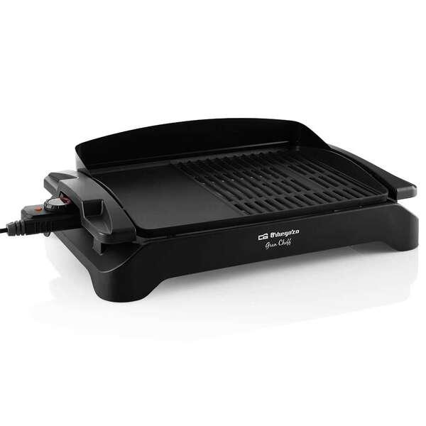 Barbecue elettrico da tavolo Orbegozo BC 4000 - Potente e versatile per grandi riunioni - Doppia area grill e piastra - Facile