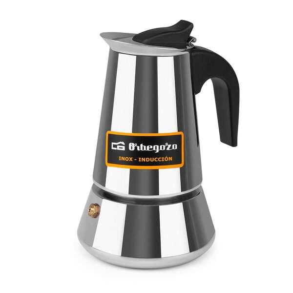 Caffettiera Orbegozo KFI 460 in Acciaio Inox Resistente e Versatile - Capacità 4 Tazze - Adatta a Tutti i Tipi di Fornelli - M