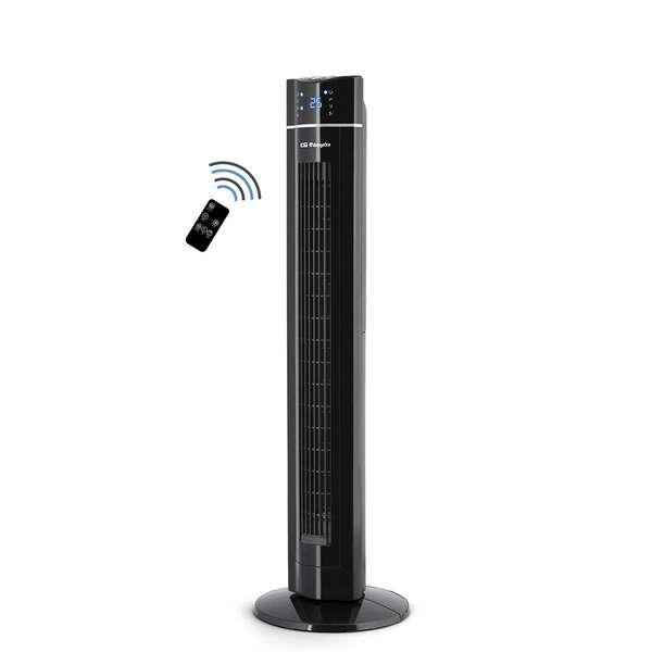 Ventilatore a Torre Ionico Orbegozo TWM 1009 - Potente e Tecnologico - Schermo LED - Telecomando - Timer e Vassoio per Essenze