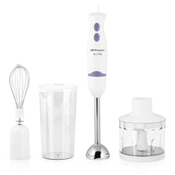 Frullatore-tritatutto versatile Orbegozo BT 1320 - Potente motore da 400 W - Lama in acciaio inossidabile - Impugnatura ergonom