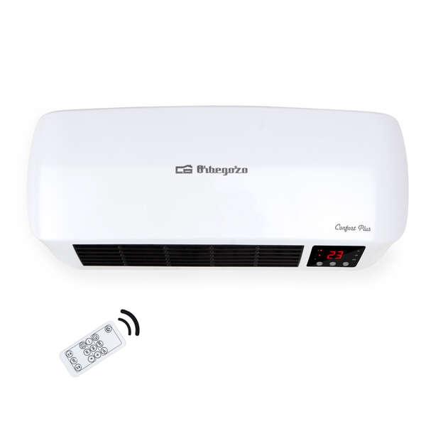 Riscaldatore da bagno in ceramica split Orbegozo SP 6000 - IP-22 - 2000 W - Programmabile - Controllo remoto - Risparmio energe