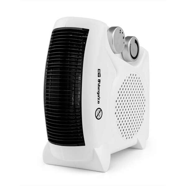 Orbegozo FH 5040 a Stufa 2 in 1 - Potenza 2000 W - Selettore rotativo a 3 posizioni - Funzione ventola - Maniglia per il traspo