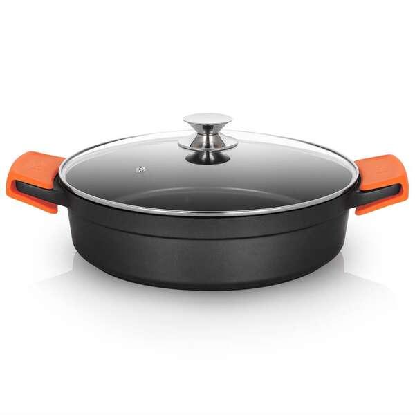 Orbegozo CDB 1032 Casseruola Bassa - Fusione di Alluminio Indeformabile - Capacit 59 L - Manici in Silicone - Antiaderente Pfo