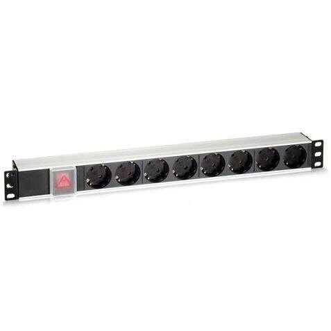 Cromad Strange 8 Shuckos per montaggio rack 19 1u - interruttore on/off - custodia in alluminio - cavo 180 m