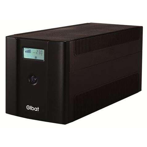 UPS Elbat Delta 1500VA USB - Schermo LCD - 4x Shuckos - Stabilizzatore AVR - Funzione avvio Freddo