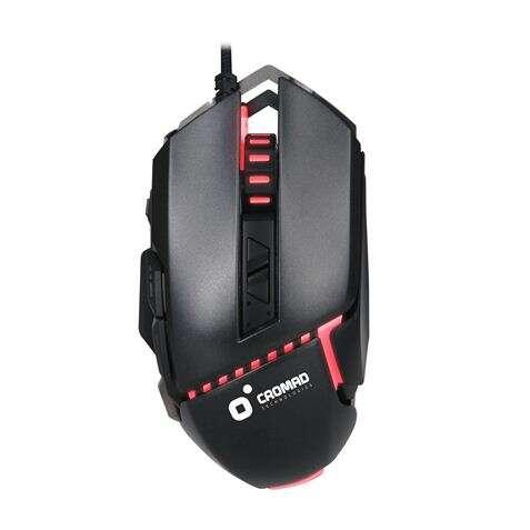 Mouse da gioco Cromad G320 USB 3200 DPI - 8 pulsanti - illuminazione LED rossa bianca e verde - sinistra e destra - cavo 150 m