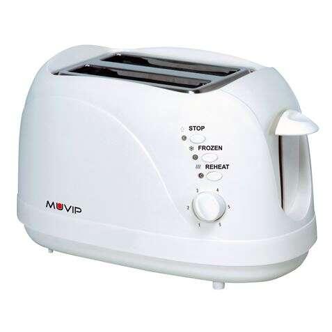 Muvip Pan Taster 750W - Capacit per 2 fette - 6 tempi di tostatura - riscaldamento scongelamento e riscaldamento - arresto aut