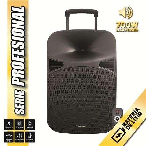 CoolSound Pro Series Bluetooth automatico Bluetooth 15 700 W Massima potenza con batteria - USB microfono jack da 63 mm - Manig