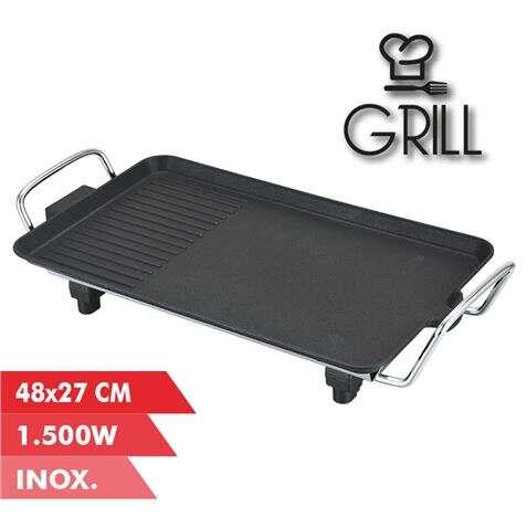 Muvip Elettrico ASAR Play 1500W - 2 zone Lisa e Grill - Piatto antidener - Frio Touse Asses