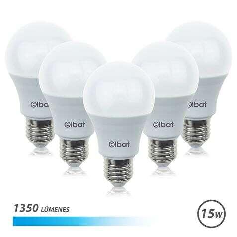 Elbat 5W 15W E27 1350lm Pack LED - 6500K Fredda