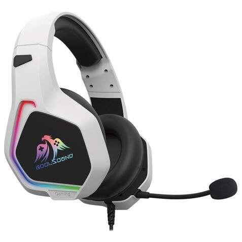 CoolSound G6 Cuffie da gioco con microfono - USB per illuminazione a LED - archetto regolabile - cuscinetti imbottiti - Control