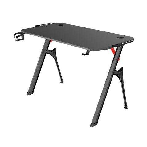 Muvip Pro1400 Tavolo da gioco Fibra di carbonio con luce RGB - ampia superficie - cuffie - gancio delle cuffie - Dimensioni 120