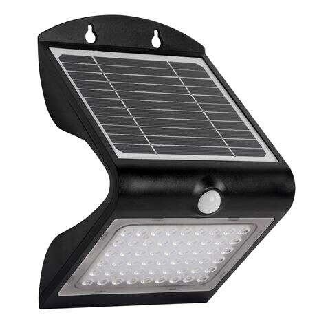 Elbat applica LED solare 4W - illuminamento 500 libbre - luce fredda 6000K - qualit della luce 3000K - sensore di movimento