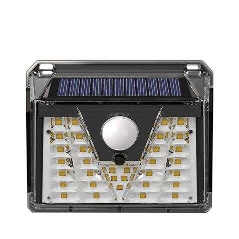 Elbat Applique LED Solare - 150lm - Luce Fredda 6500K - Sensore di Movimento - Batteria 1200MAH