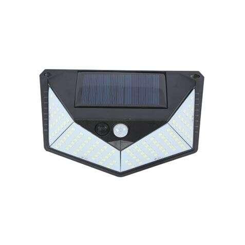 Elbat Applique Solare 3 Facce - 250lm - Luminoso 6500K - Sensore di Movimento - Batteria 1200 mAh