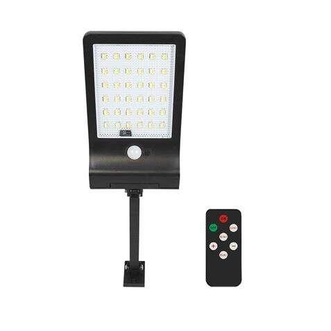 LED solare LED ELBAT - 350lm - luce dimmerabile 3000K/4000K/6500K - Batteria 1800MAH - Sensore di movimento - Telecomando