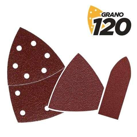 BLIM 9 Green Letter Pacchetto con Velcro per Levigatrice BL0137 - Grana 120 - 3 formati