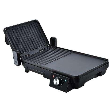 Muvip Sandwich Maker GRILL Iron 2000W - Apertura fine a 180 - Grill LICETURA LISCIA