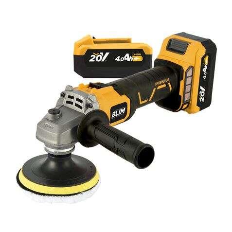 Batteria BLIM Radial A 115mm 20V 4AH Kit Polid - motore antiscivolo - velocit 1000/3000/4500/8500rpm - controllo ergonomico -