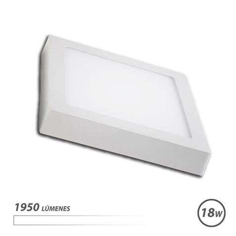 Elbat Downlight Parete 18W 1950lm - Forma quadrato 225mm - 4000k Luce bianca