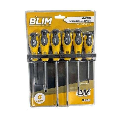 BLIM Gioco 6 pezzi cacciaviti con supporto