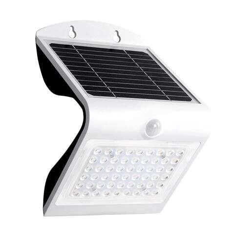 Elbat Applique LED Solar - 4W - 500lm - Doppia illuminazione - colore bianco