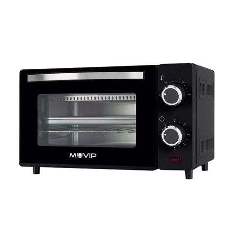 Muvip Temsa Forno 650W 10L - Regolatore di temperatura 100 - 230 - Porta del vetro della temperatura - Corpo in inossidabile in