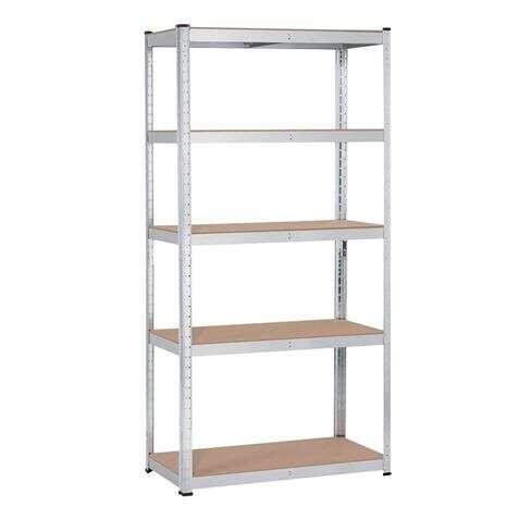 Scaffali zincati blim 5 ripiani regolabili - dimensioni 180x120x45cm - peso massimo ripiano 250 kg