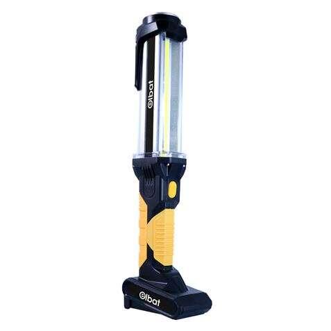 Torcia LED Ricaricabile Elbat - Gancio e Magnete - Cob LED 10W 800LM - Colore Nero