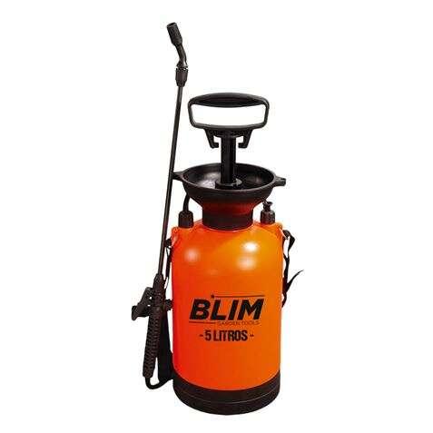 BLIM Sulfatoradora/Hand Spray 5L - Pompa con pressione fine a 3 bar - ugello regolabile - Correa da appendere sulla spalla