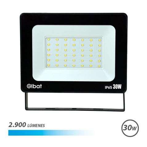 Faretto LED Elbat 30W - Potenza 30W - Lumen 2900 - 6.500K Luce Fredda - 30.000 - 50.000 Grandezza naturale - Angolo 120 - Prote