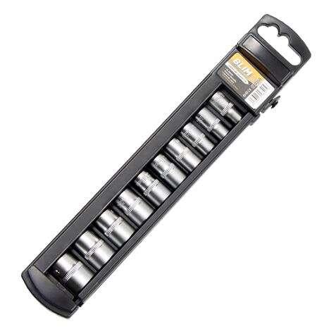 Set chiavi a bussola Blim - Misura: 5, 6, 7, 8, 9, 10, 11, 12, 13, 14mm - Misura 1/4" - Versatile e Resistente - Colore Nero