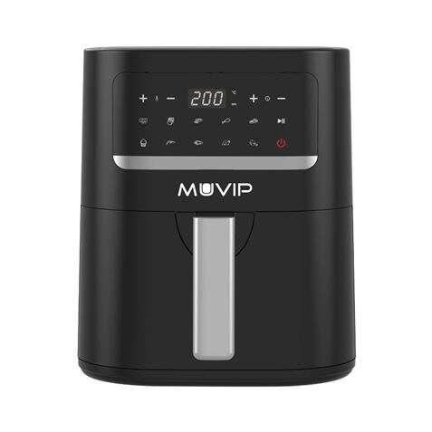 Muvip Friggitrice ad Aria Calda 4.5L 1600W Touch Screen - 10 Programmi Preimpostati - Cucina con l'80% di Grassi in Meno - Pent