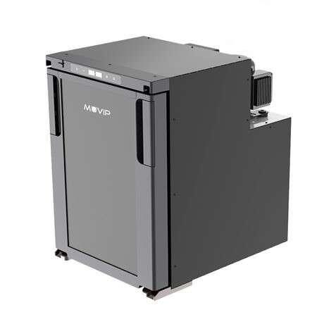 Muvip Frigorifero Fisso con Compressore LG 50L 60W - Attacco 12/24V - Apertura Frontale - Protezione Batteria - Luce LED - Temp