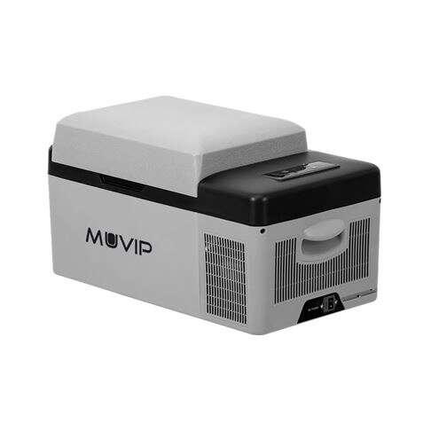Muvip Frigo Portatile con Compressore 20L Bluetooth USB - Temperatura -20/20 - Connessione 12/24/220V - Consumo 45W - Protezion