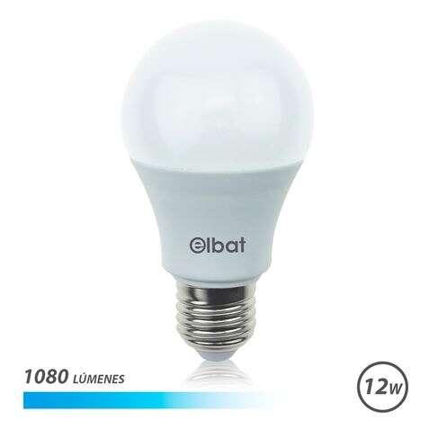 Lampada LED Elbat - Potenza 12W - Lumen 1080 - Tipo Luce 6500K Luce Fredda - Attacco E27 - Angolo 220 - Dimensioni 60X120mm - 3