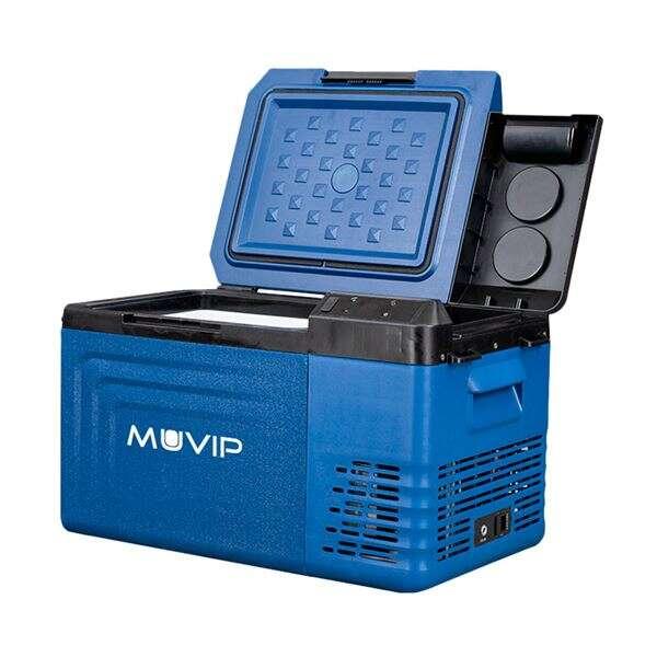 Frigorifero portatile a compressore Muvip Blue 19 litri - Temperatura tra -20/20 - Maniglie per il trasporto - Compressore sile