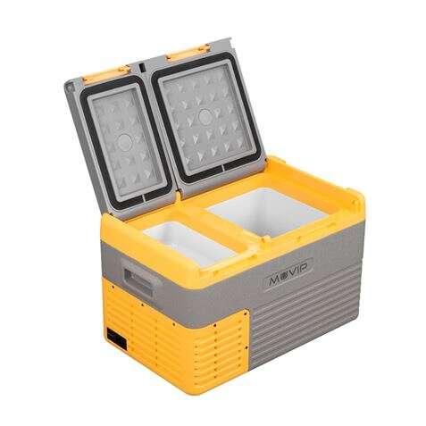 Frigorifero Portatile Muvip con Compressore 24 Litri Doppia Zona Compressore Silenzioso Colore Giallo