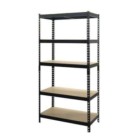 Ripiano regolabile in metallo Blim - 183x90x45mm - Supporta 175 kg per ripiano - Montaggio semplice - Verniciatura a polvere ne