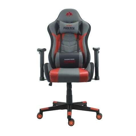 Sedia da gaming Cromad Serie Phoenix - Altezza Regolabile con Pistone a Gas Classe 2 - Reclinabile fino a 180 - Cuscini Lombari